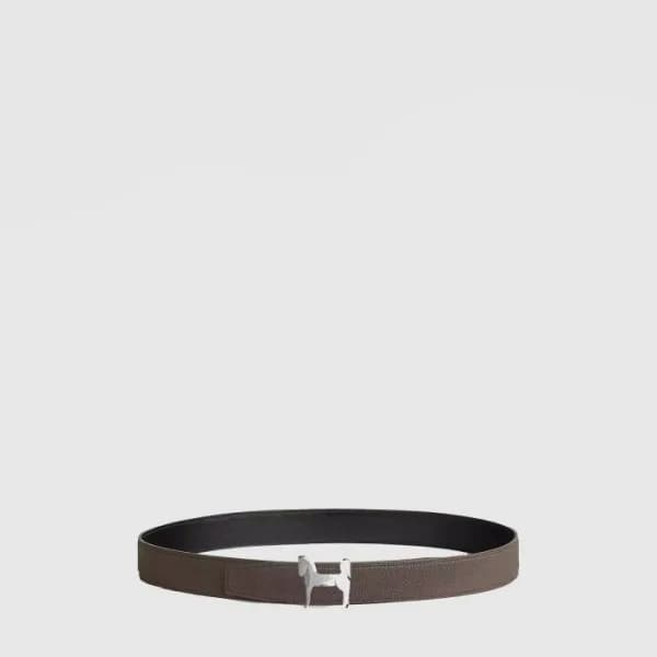 에르메스 남성 파나쉬 벨트 버클 리버서블 가죽 스트랩 - Hermes Mens Panach… - 1