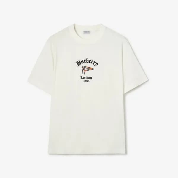 버버리 남성 라운드 반팔 티셔츠 - Burberry Mens Round Tshirt - b… - 1