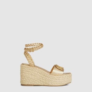 발렌티노 여성 시그니처 웨지 샌들 - Valentino Womens VLogo Signat…
