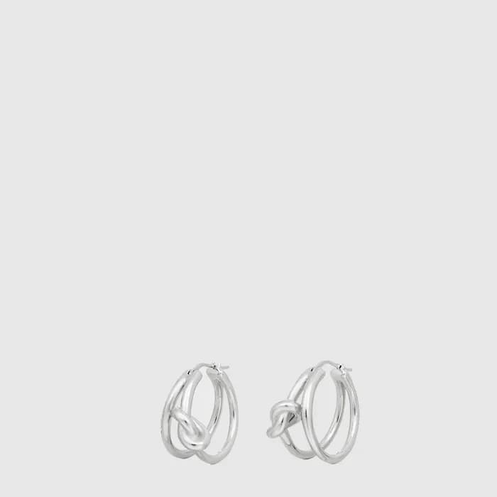 셀린느 여성 노트 더블 후프 이어링 - Celine Womens Note Double Hoop Earring - acc10541x - 1