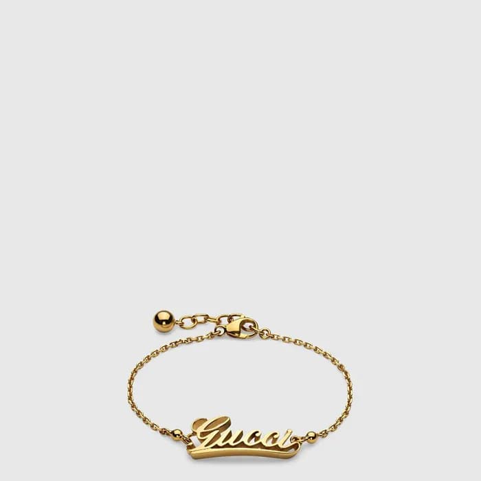 구찌 여성 스크립트 체인 브레이슬릿 - Gucci Womens Script Chain Bracelet - acc10785x - 1