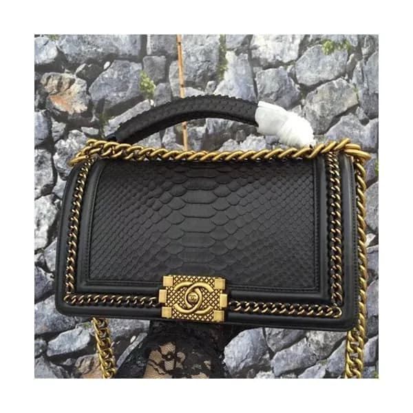 Chanel Leboy Leather Chain Tote Shoulder Bag ,25CM… - 1