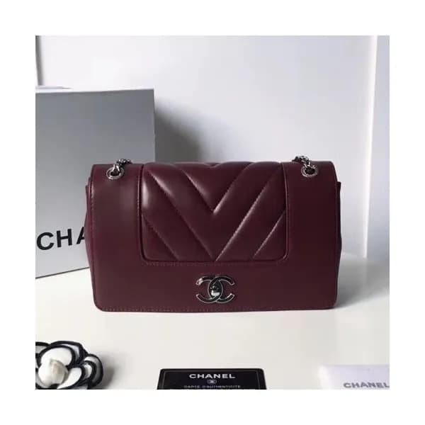 Chanel Women Leather Chain Shoulder Bag ,25CM - 샤넬… - 1