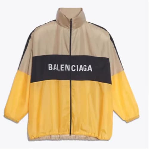 Balenciaga 2018 Mens Logo Print Wind Breaker Jacke… - 1
