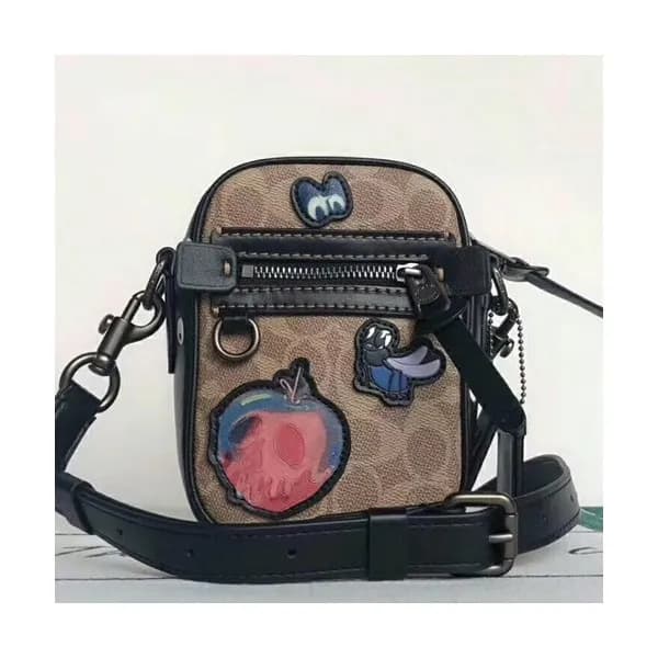 Coach Leather Mini Shoulder Bag,12cm - 코치 레더 남여공용 … - 1