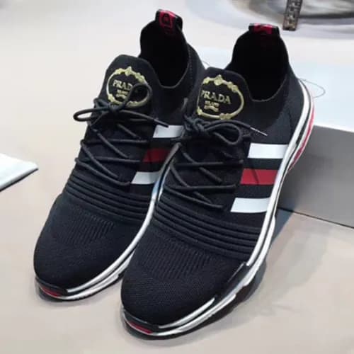 Prada 2018 Mens Mashcotton Shoes Black - 프라다 매쉬코튼 … - 1