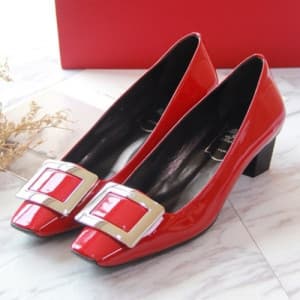Roger Vivier 2019 Ladies Belle Patent-leather Cour… - 1