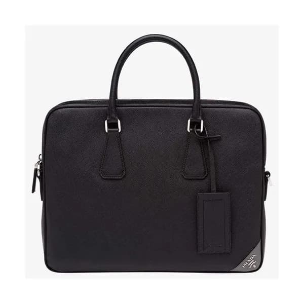 Prada Saffiano Mens Business Bag,36CM - 프라다 사피아노 … - 1