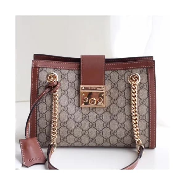 Gucci GG Supreme Padlock Small Shoulder Bag,26CM -… - 1