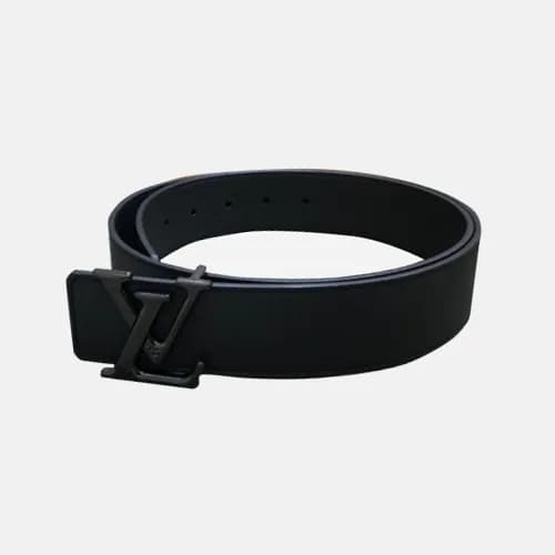 Louis vuitton 2019 Mens Initial Logo Leather Belt … - 1
