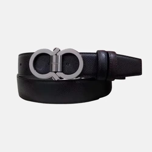 Salvatore Ferragamo 2019 Mens Gancio Buckle Leathe… - 1