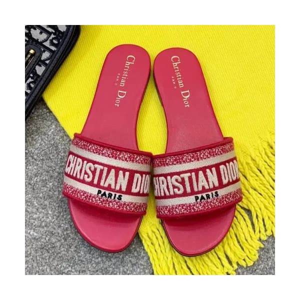 Christian Dior 2019 Womens Logo Jacquard Slipper -… - 1