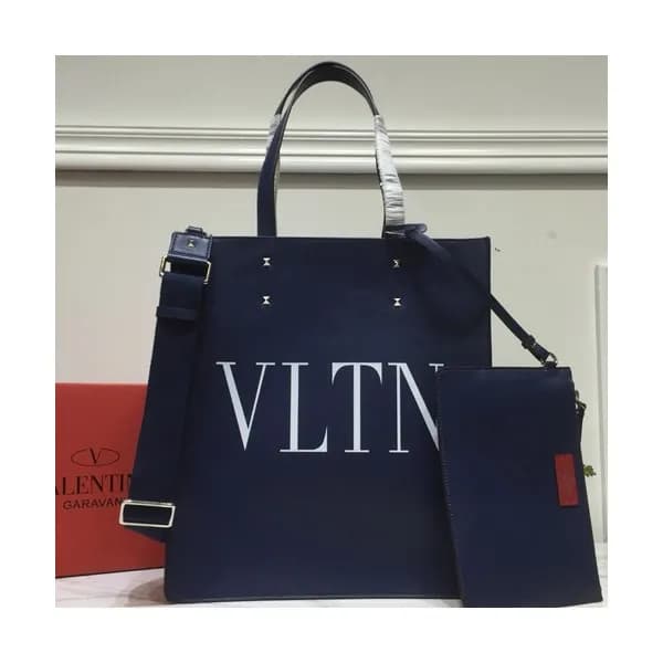 Valentino 2019 Leather Tote Shoudler Shopper Bag,3… - 1