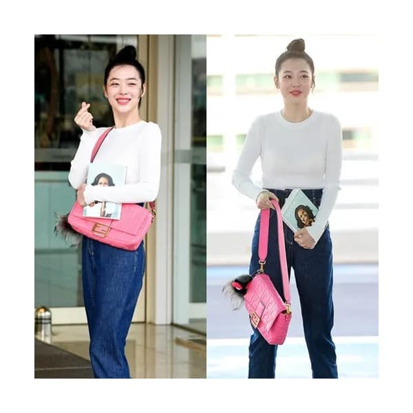 [귀여움 뿜뿜]Fendi 2019 Baguette Leather Tote Shoulder … - 1