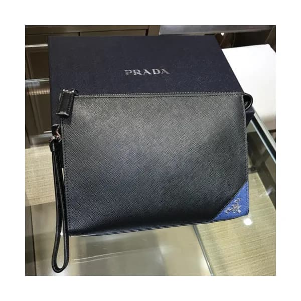 Prada 2019 Saffiano Mens Clutch Bag ,24CM - 프라다 20… - 1