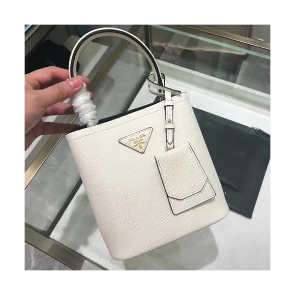 Prada 2019 Double Small Saffiano Tote Shoulder Bag… - 1