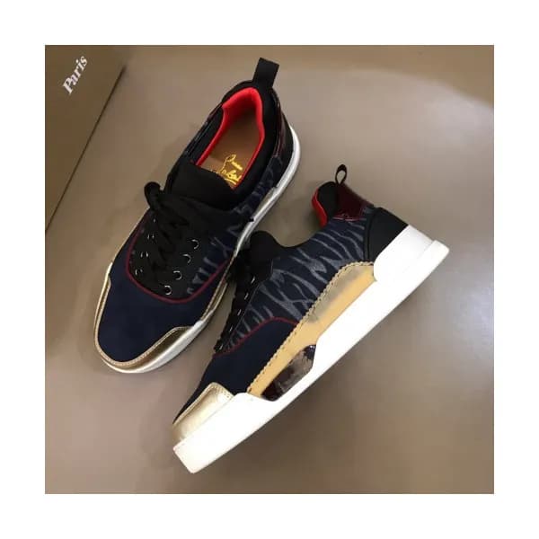 Christian Loubutin 2019 Mens Suede Leather Sneaker… - 1