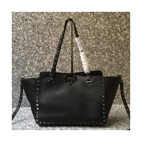 Valentino 2019 Leather Tote Shoulder Shopper Bag,2… - 1