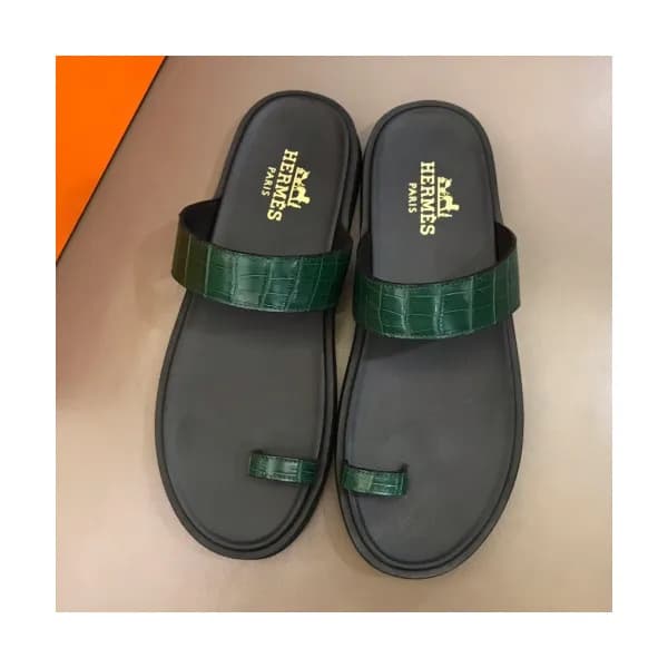 Hermes 2019 Mens Classic Leather Flip-flap - 에르메스 … - 1