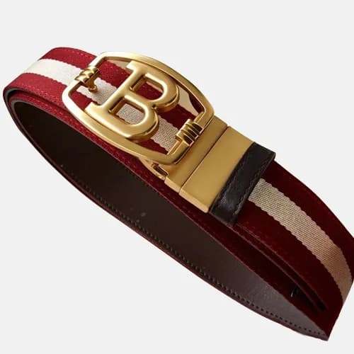 Bally 2019 Fabric & Leather Bellt - 발리 2019 남성용 페브… - 1