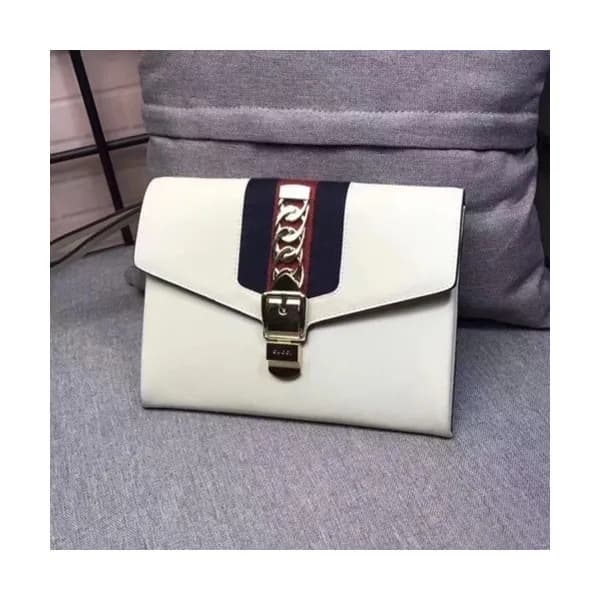 Gucci 2019 Sylvie Leather Clutch Bag ,24CM - 구찌 20… - 1