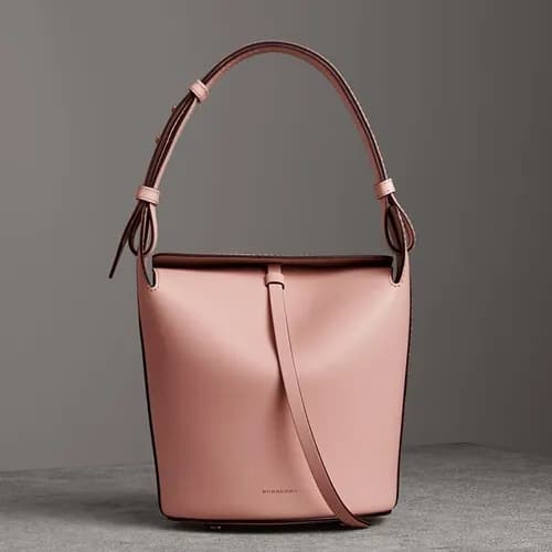 Burberry 2019 Small Leather Bucket Tote Bag, 29cm … - 1