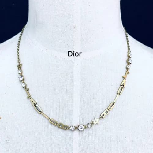 Dior Vintage Choker - 디올 여성용 빈티지 목걸이Dio0025.(옐로우 … - 1