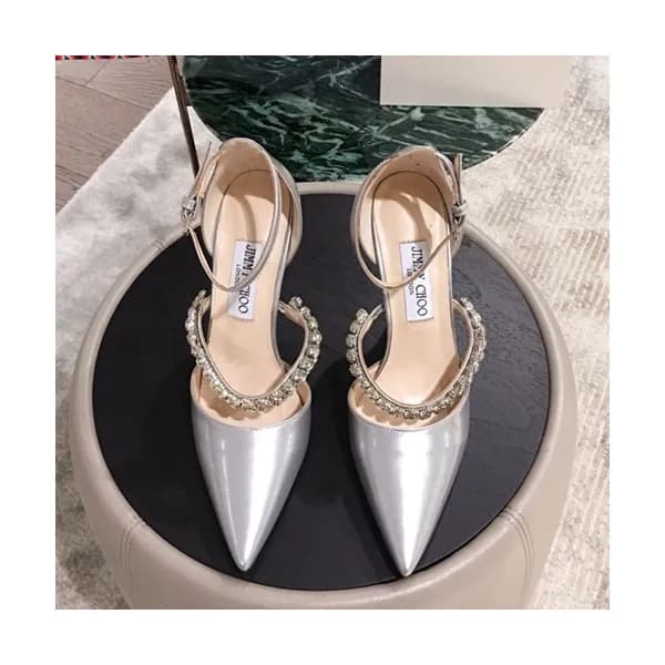 Jimmy-Choo 2019 Ladies Crystal Patent Strap Sandal… - 1