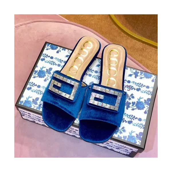 Gucci 2019 Ladies Velvet Slipper - 구찌 2019 여성 벨벳 슬… - 1