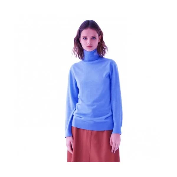 Loewe 2019 Womens Logo Turtle Neck Wool Sweater -… - 1