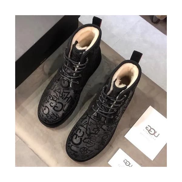 UGG 2019 Mens Leather & Wool Ankle Boots - UGG 201… - 1