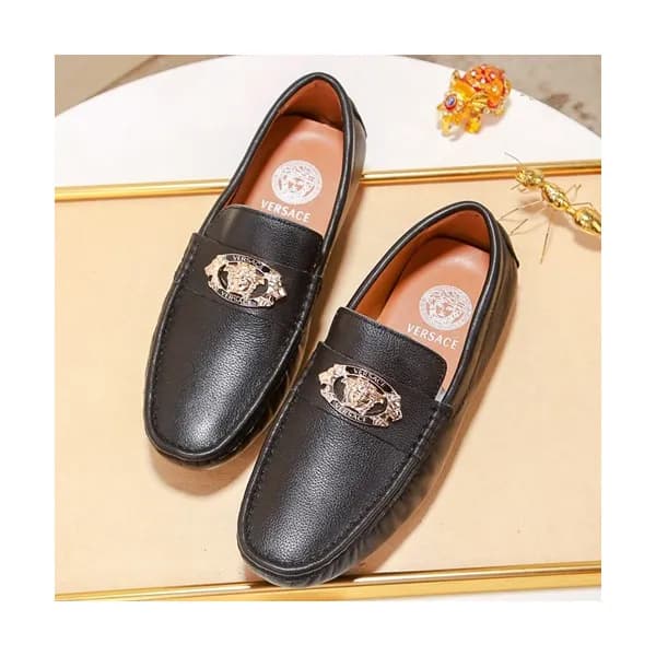 Versace 2019 Mens Leather Loafer - 베르사체 2019 남성용 레… - 1