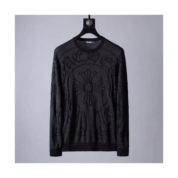 Chrome Hearts 2019 Mens Crew-neck Wool Sweater - 크… - 1