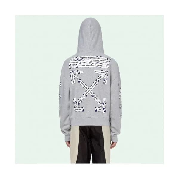 Off-white 2019 Mm/Wm Logo Cotton Oversize HoodT - … - 1