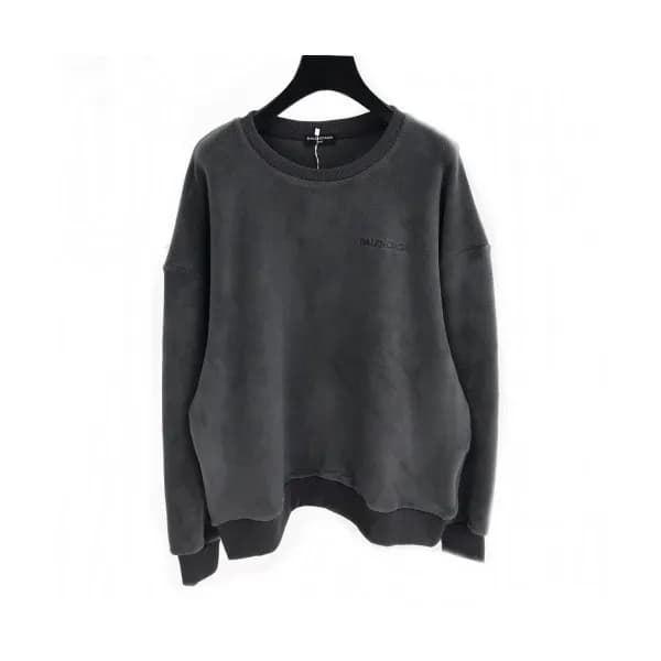 [발렌시아가]Balenciaga 2020 Mens Logo Crew-neck Flannel… - 1