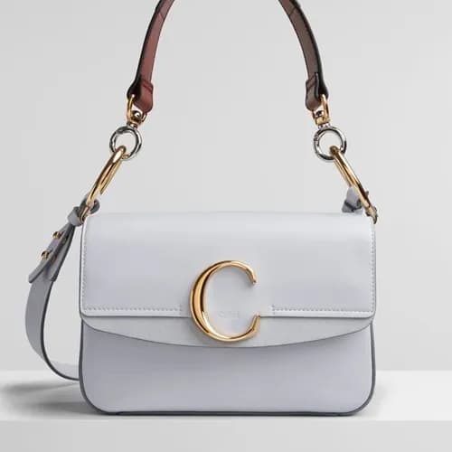 Chole 2020 C Leather Tote Shoulder Bag, 24cm - 끌로… - 1