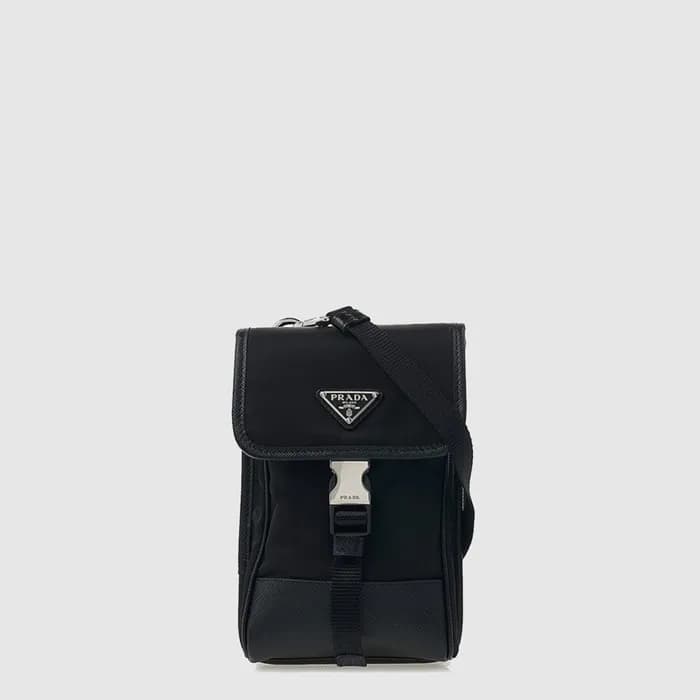 프라다 남성 삼각 로고 리나일론 폰 케이스 크로스백 2ZH109 - Prada Mens T… - 1