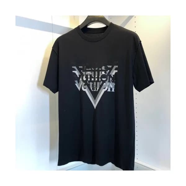 Louis vuitton 2020 Mens Logo Cotton Short Sleeved … - 1
