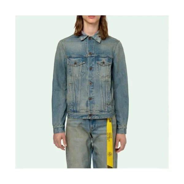 [오프화이트]Off-white 2020 Mens Logo Casual Denim Jacke… - 1