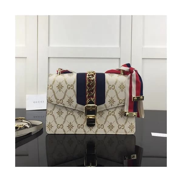 Gucci 2020 Sylvie Leather Shoulder Bag,25.5CM - 구찌… - 1