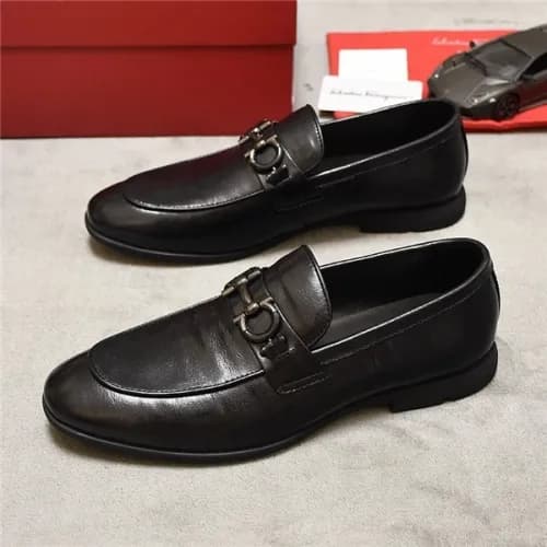Salvatore Ferragamo 2020 Men's Leather Oxford … - 1