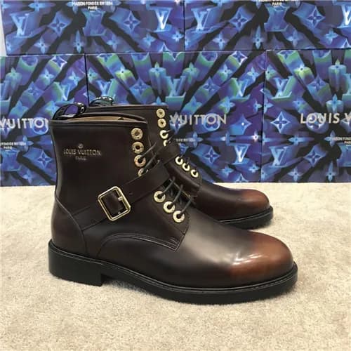 Louis Vuitton 2020 Men's Leather Ankle Boots -… - 1