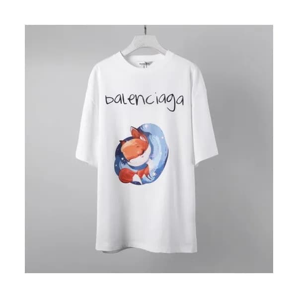 [발렌시아가]Balenciaga 2021 Mm/Wm Logo Cotton Short Sle… - 1