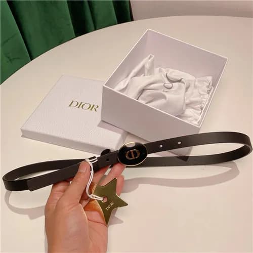 Dior 2021 Women's Leather Belt,1.5cm,DIOBT0060… - 1