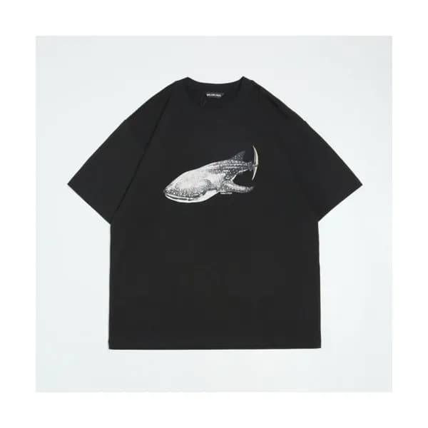 Balenciaga Mm/Wm Logo Cotton Short Sleeved Tshirt… - 1