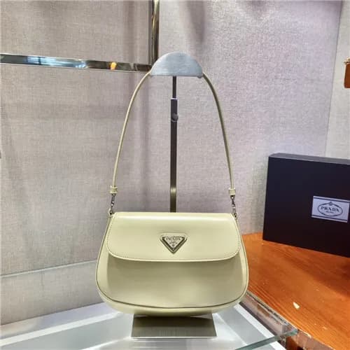 [유니크한]Prada 2021 Women's Leather Hobo Bag,23cm… - 1