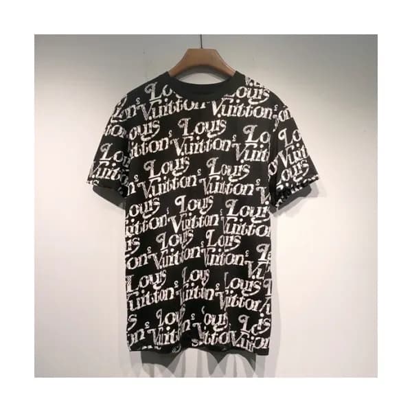 Louis vuitton Mm/Wm Logo Short Sleeved Tshirts Bl… - 1