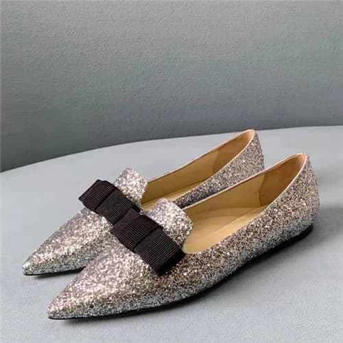 Jimmy Choo 2021 Women's Leather Flat,JIMS0113 … - 1
