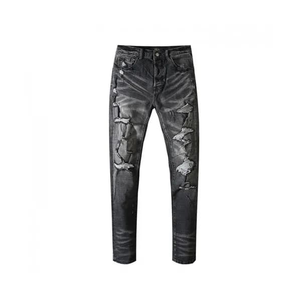 Amiri Mens Trendy Denim Pants Black - 아미리 2021 남성… - 1