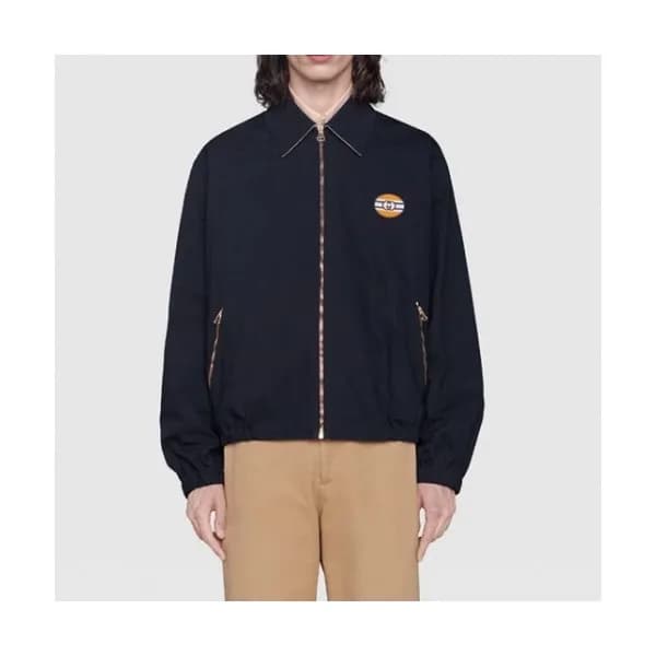 Gucci Mens Logo Casual Jackets Navy - 구찌 2021 남성 … - 1